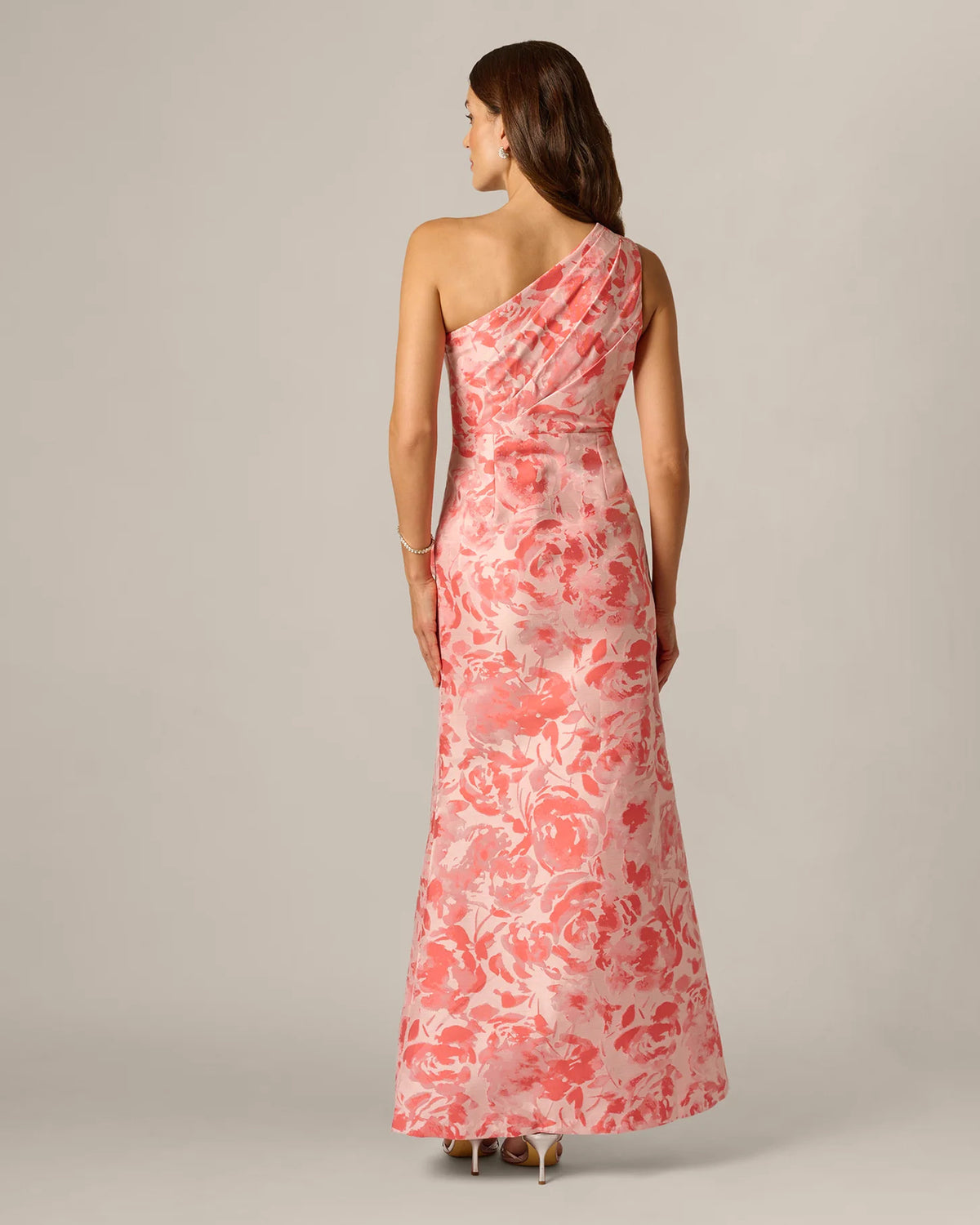 one-shoulder a-line maxi mother of the bride dress - image 5