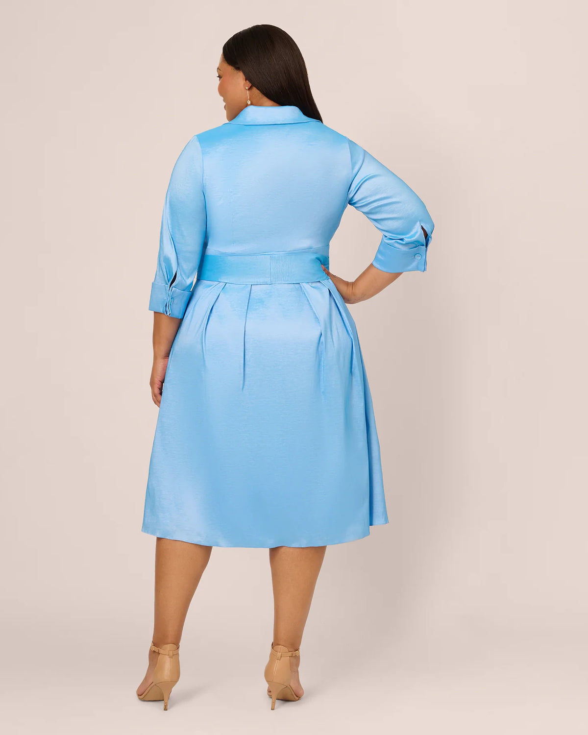 a-line midi mother of the bride dress - image 5