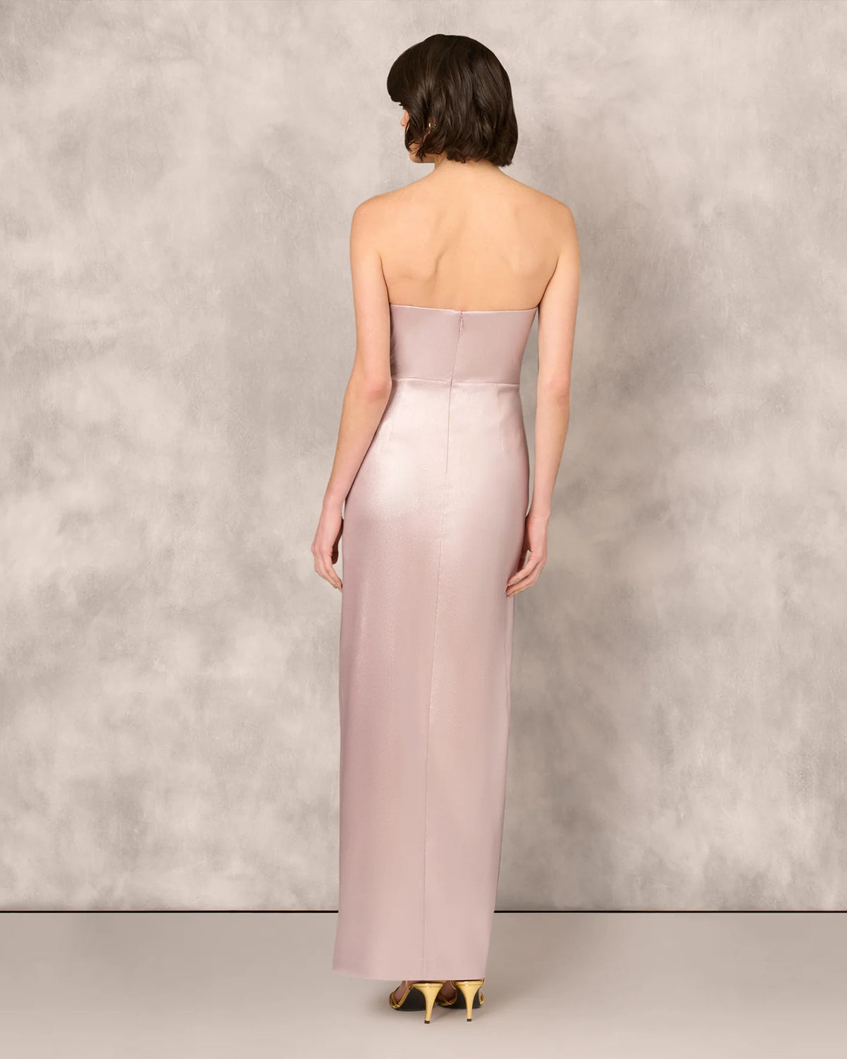 strapless a-line maxi mother of the bride dress - image 5