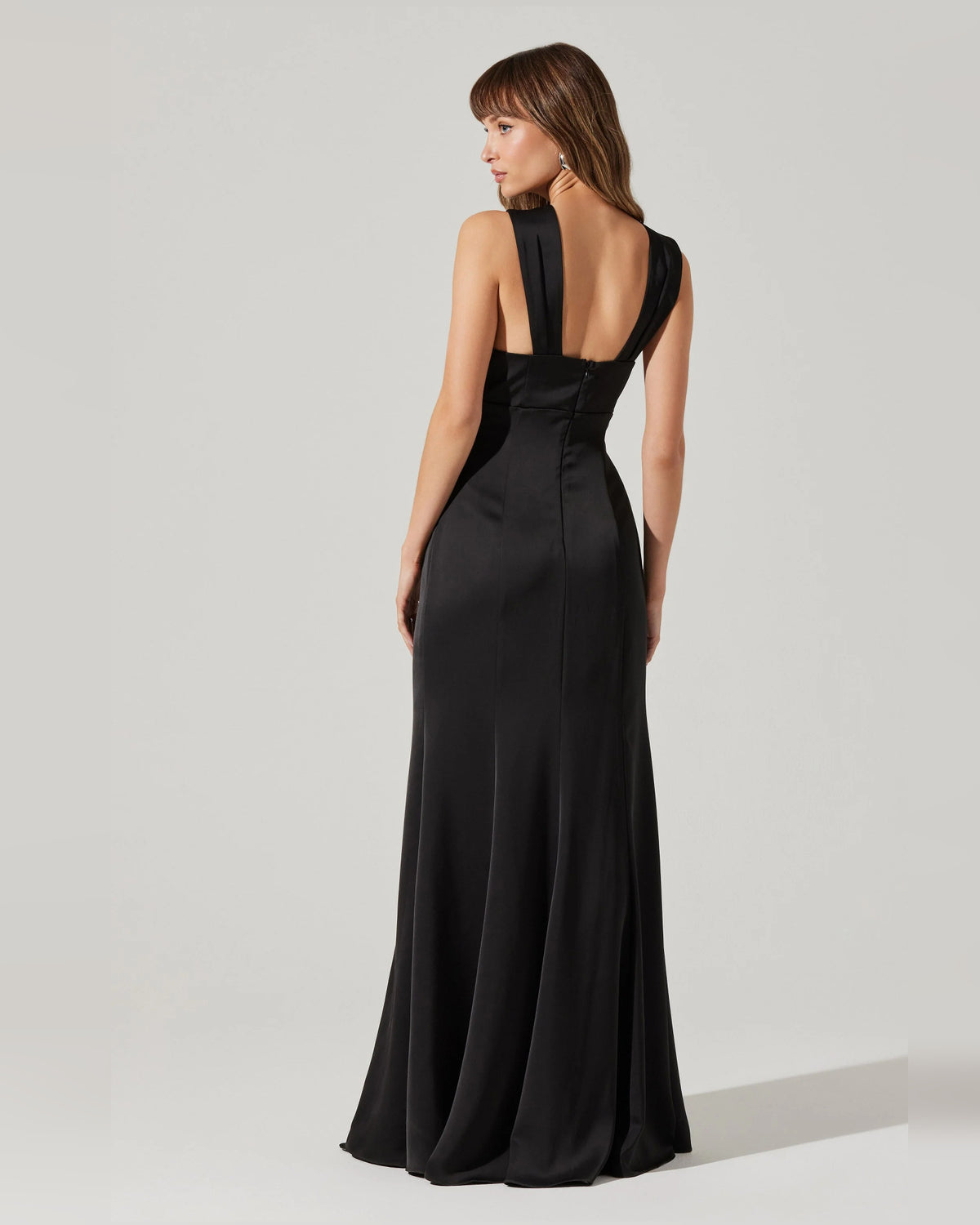 halter neck a-line maxi formal dress - image 5