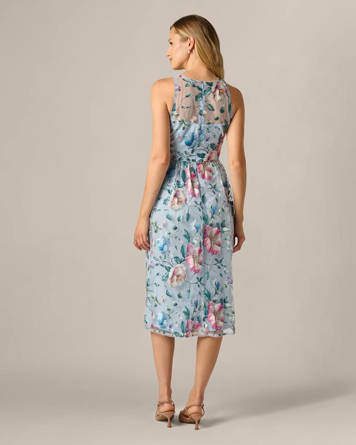 a-line midi mother of the bride dress - image 5