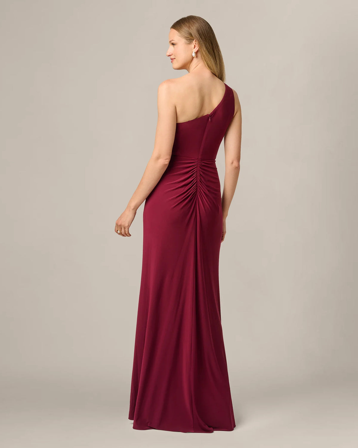one shoulder mermaid floor-length mother of the bride dress - image 5