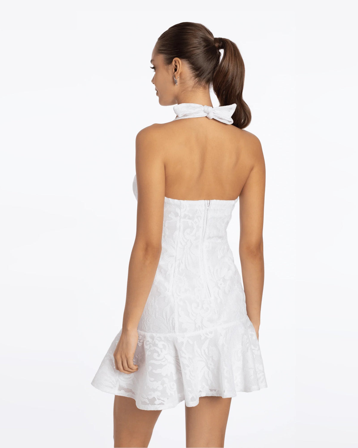 halter neck a-line maxi homecoming dress - image 5