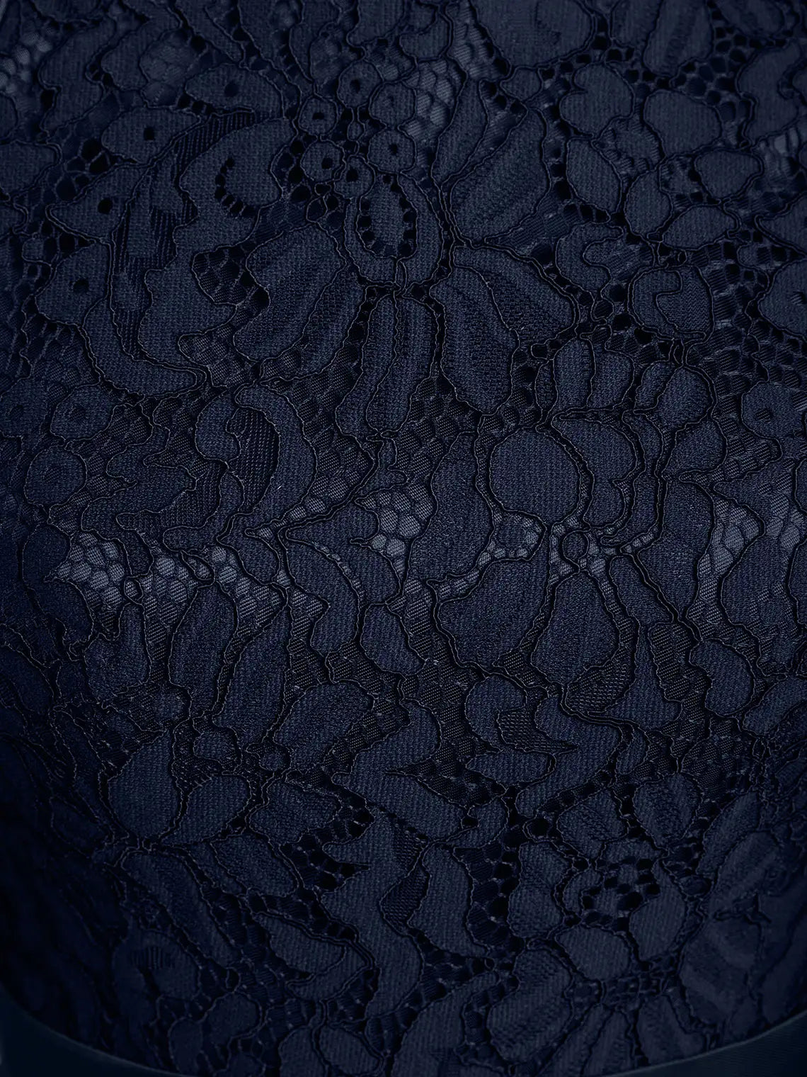 Navy Blue floor-length mother of the bride dress, alternate view showing the skirt and hem