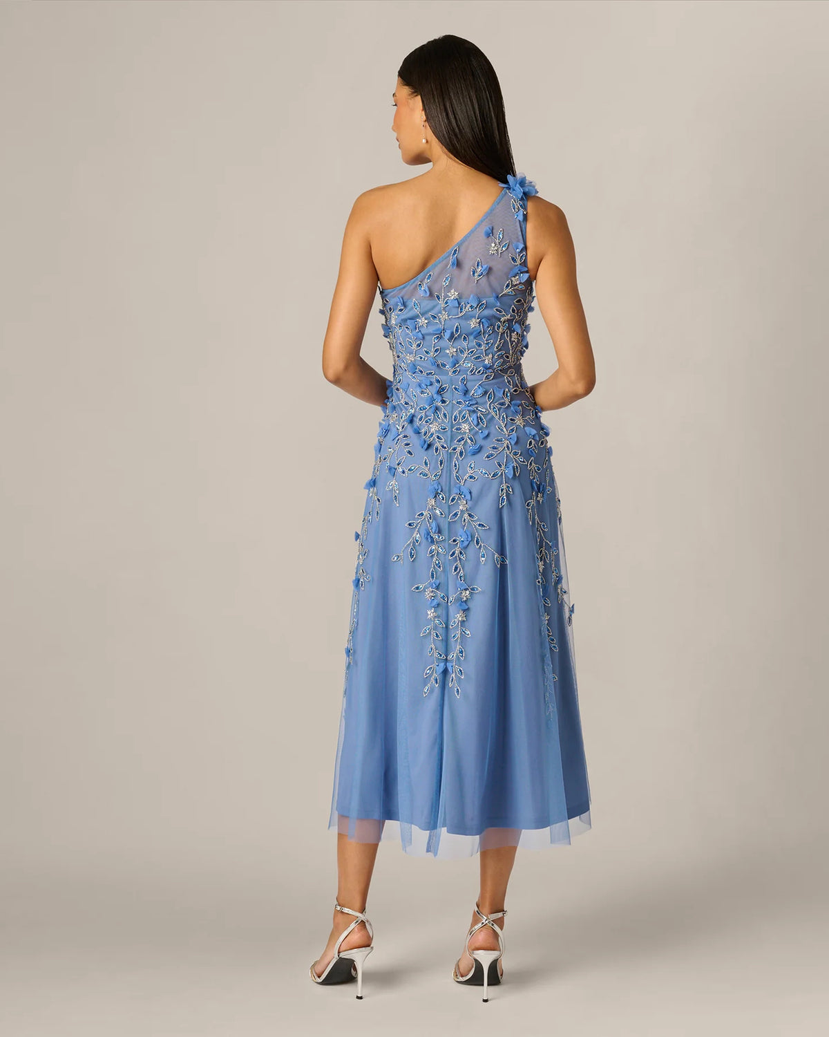 one-shoulder a-line maxi mother of the bride dress - image 5