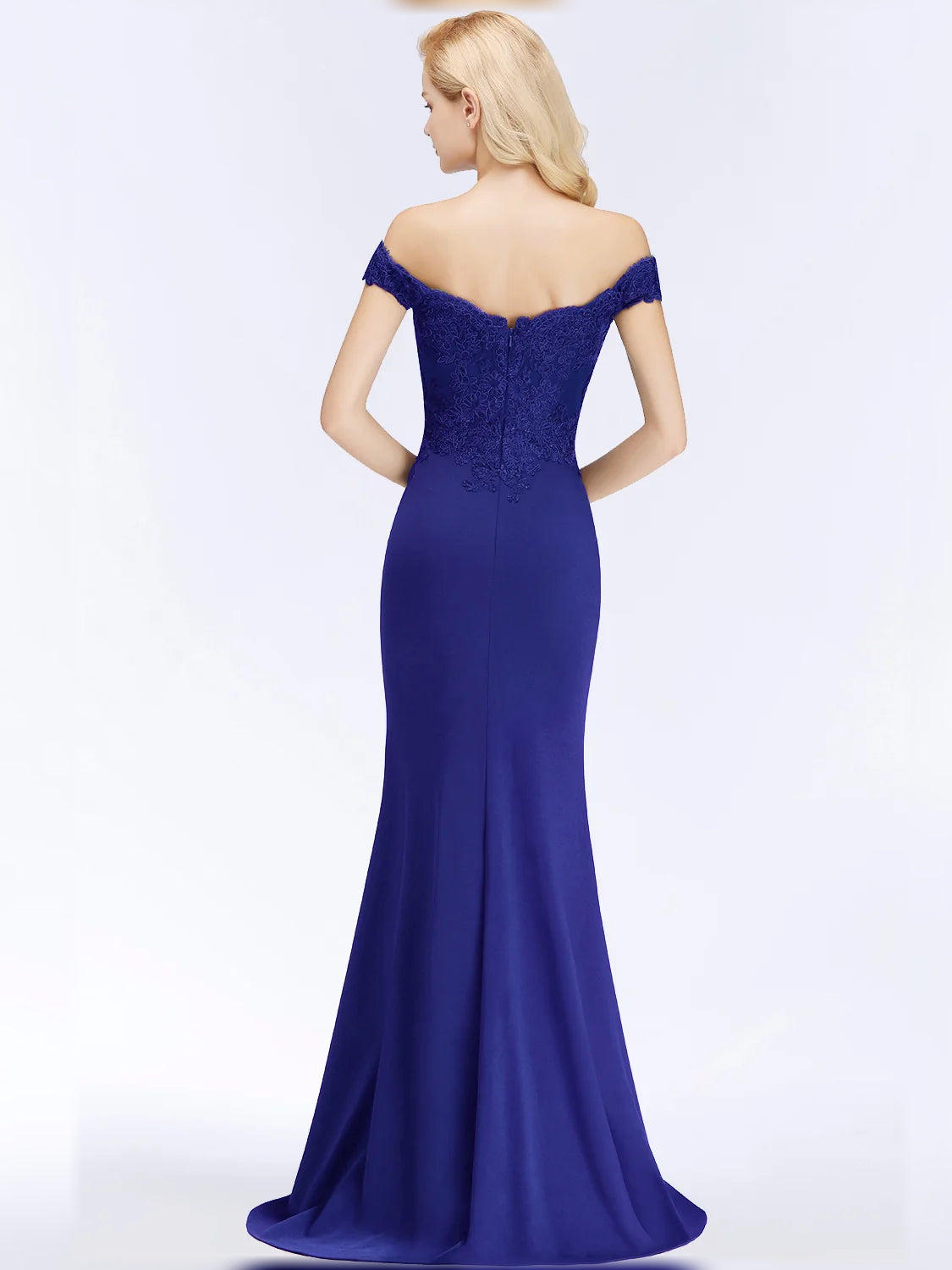 Dark Green floor-length bridesmaid dress, alternate view showing the skirt and hem