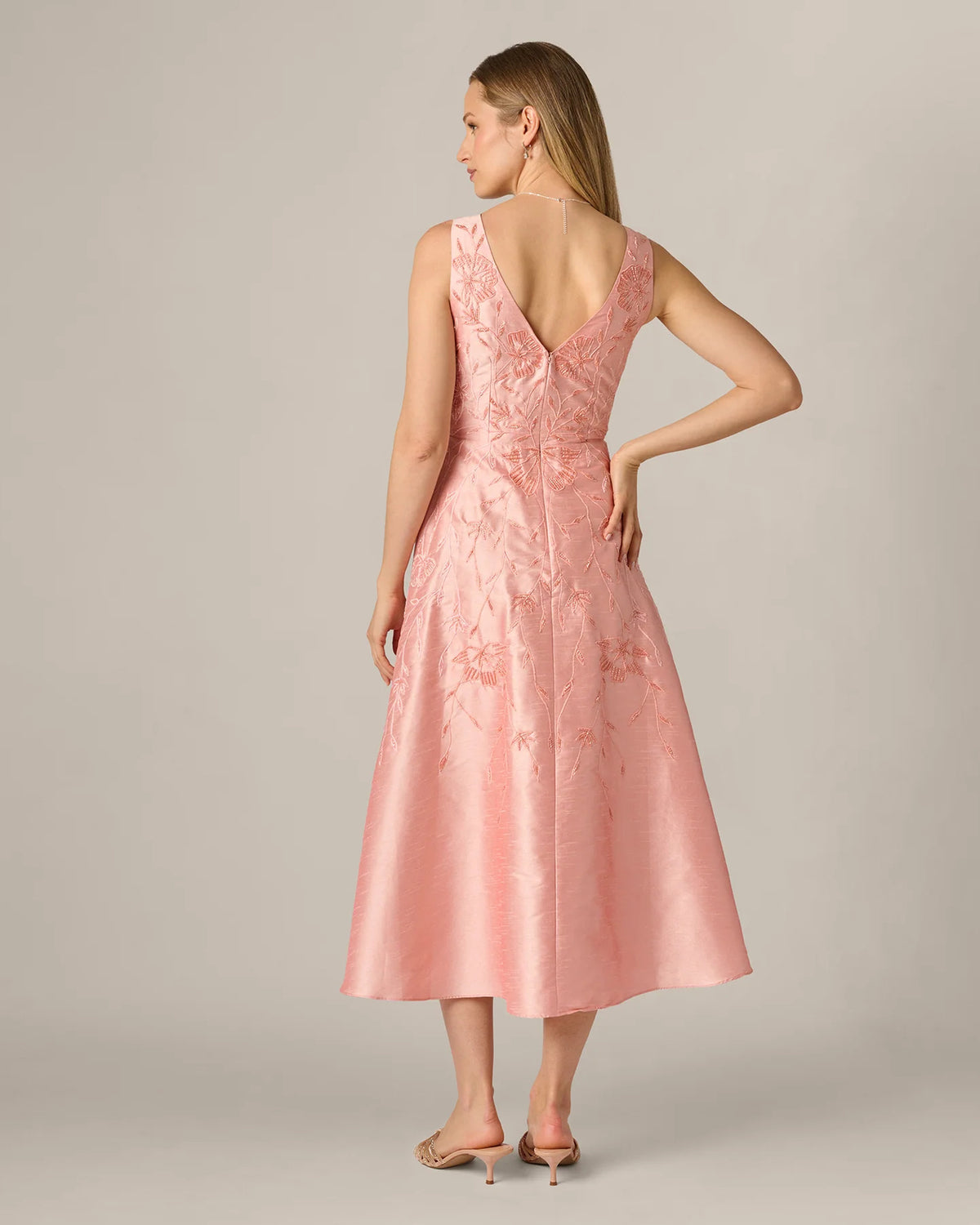a-line midi mother of the bride dress - image 5