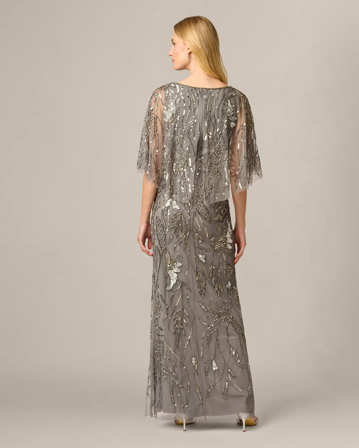 v-neck a-line maxi mother of the bride dress - image 5