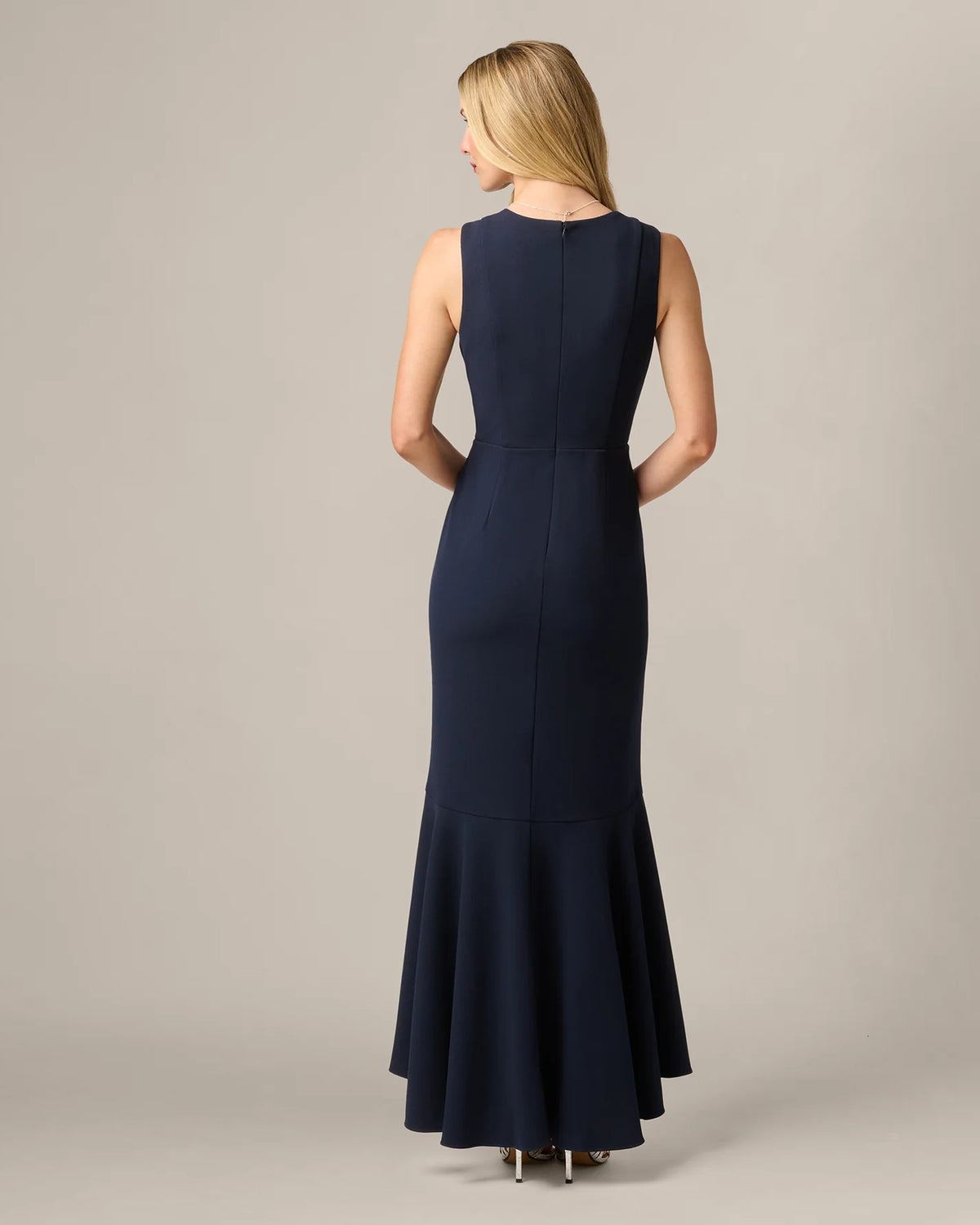 spaghetti strap mermaid maxi mother of the bride dress - image 5