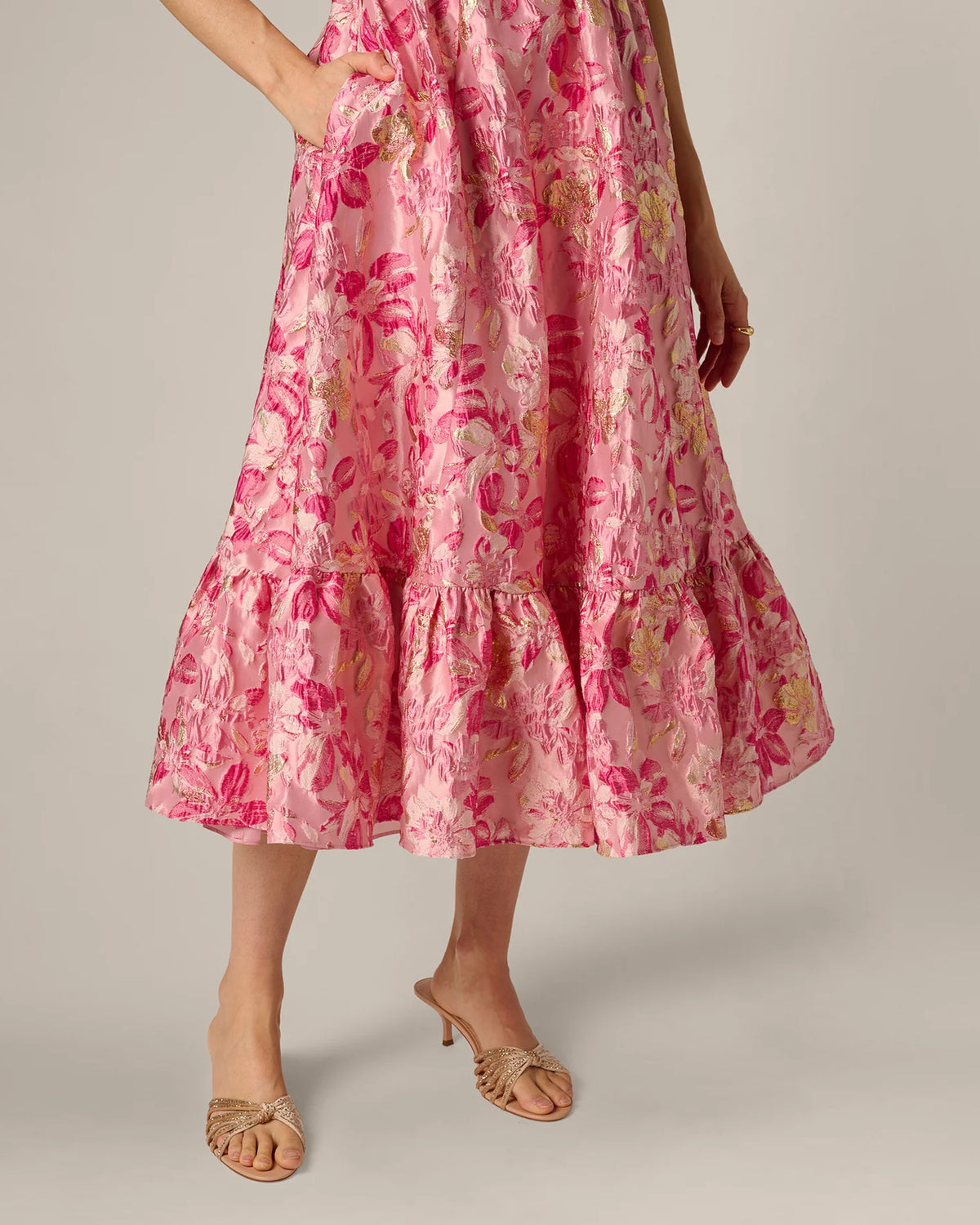 a-line midi mother of the bride dress - image 5