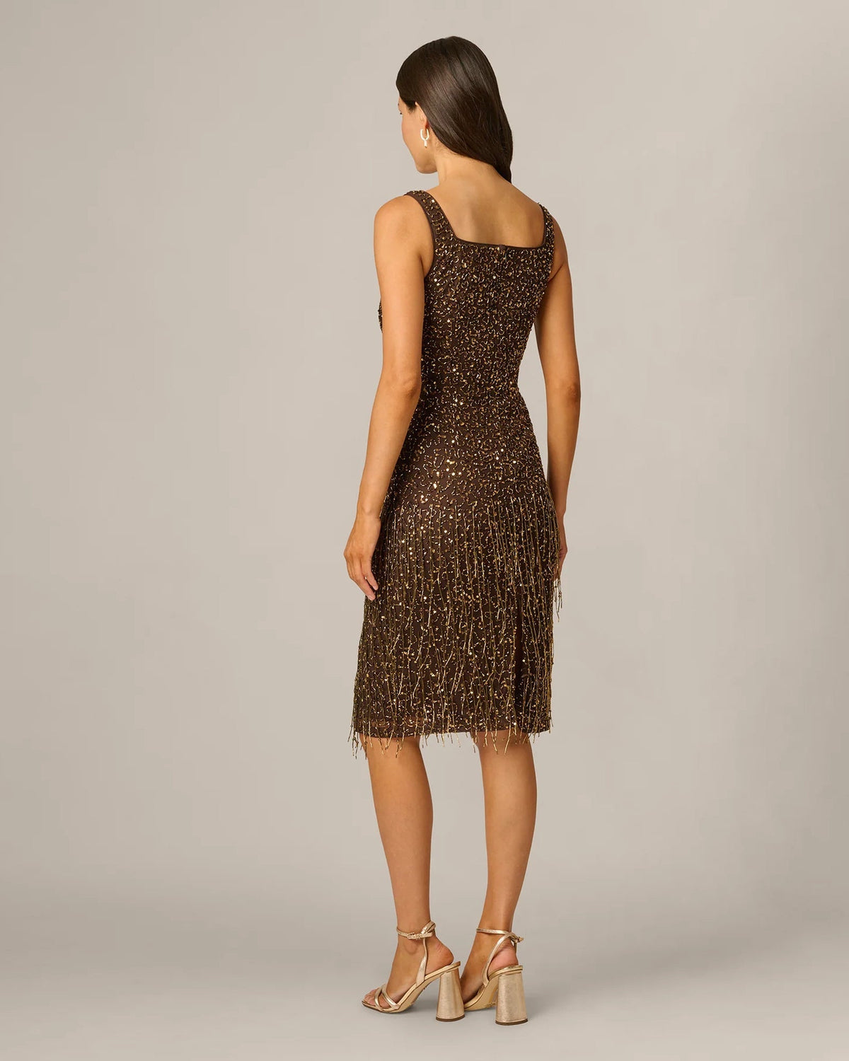 square neck a-line maxi mother of the bride dress - image 5