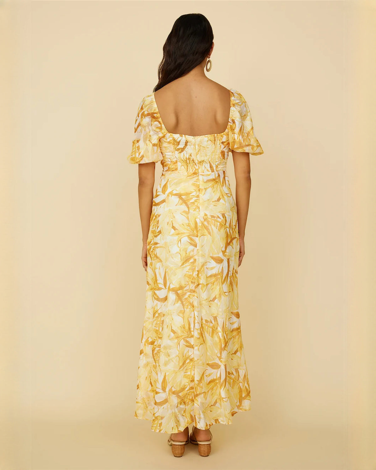 sleeveless chiffon a-line maxi bridesmaid dress - image 5