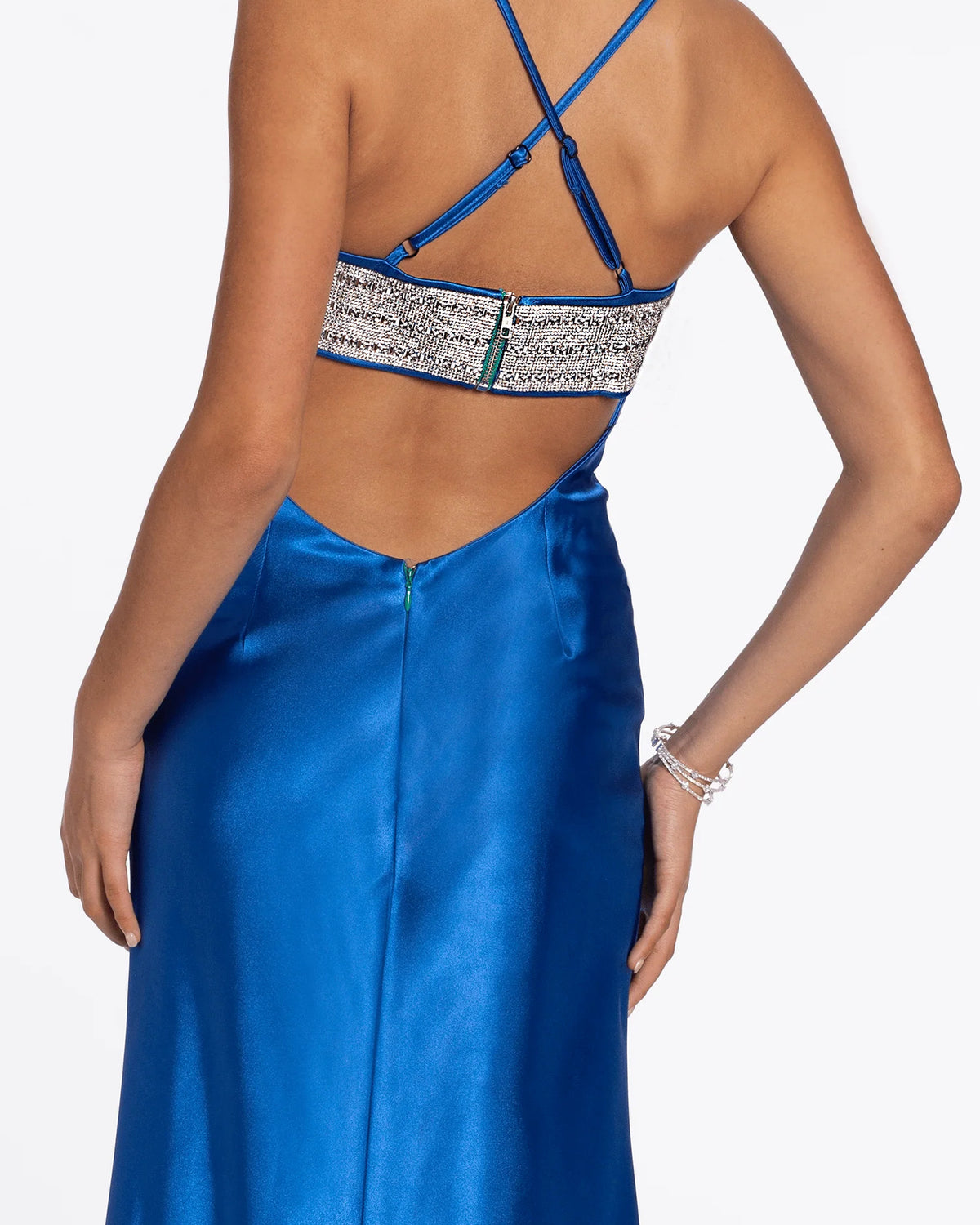 sweetheart column maxi prom dress - image 6