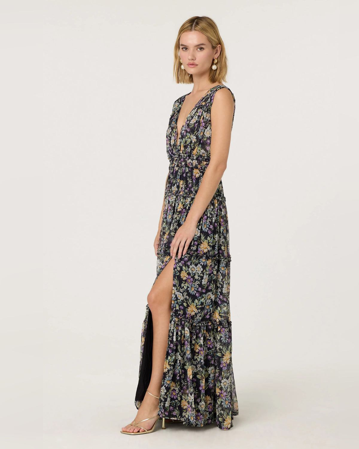 spaghetti strap a-line maxi formal dress - image 6