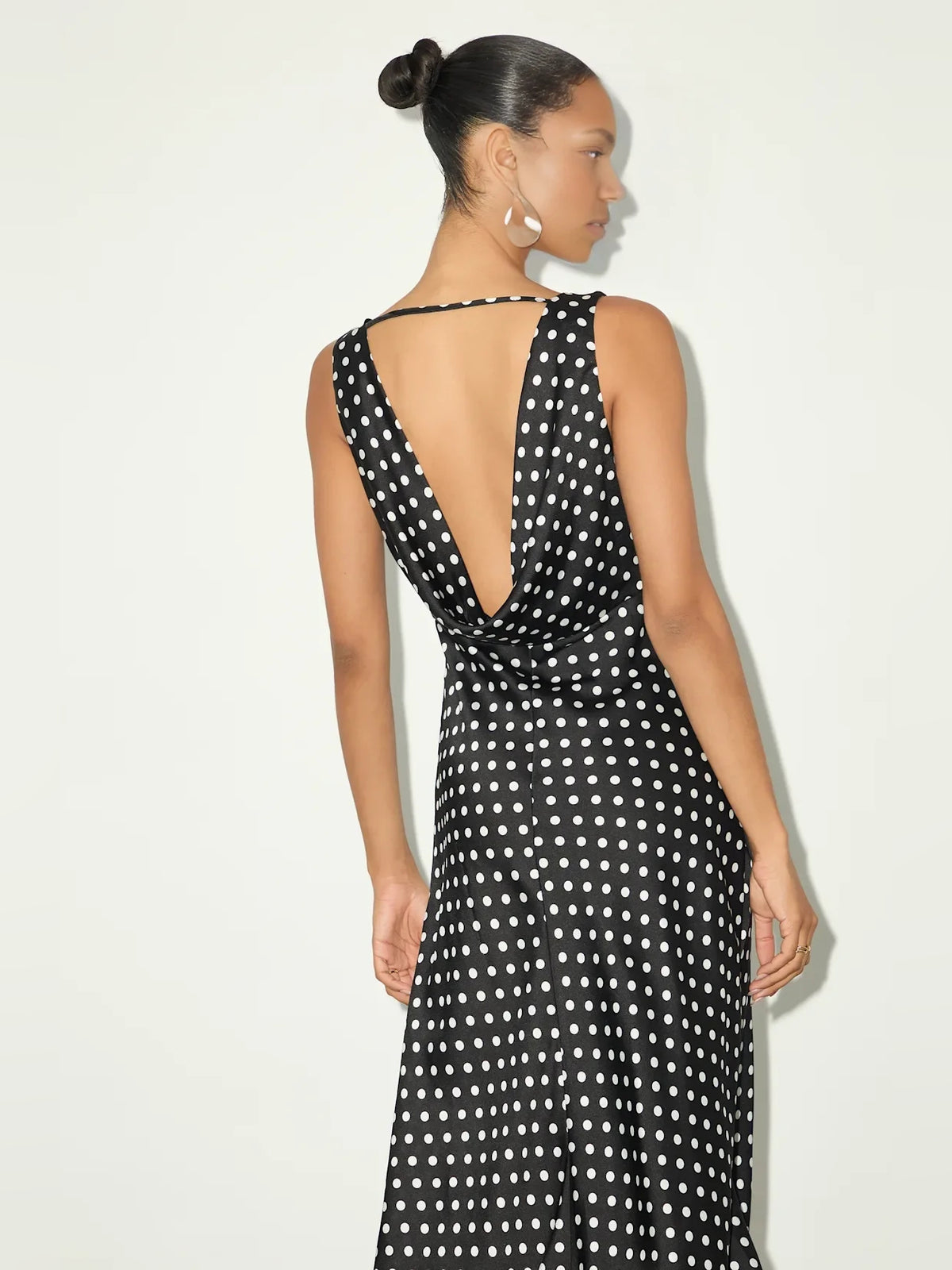Neon Green midi homecoming dress, alternate view showing the full-length profile