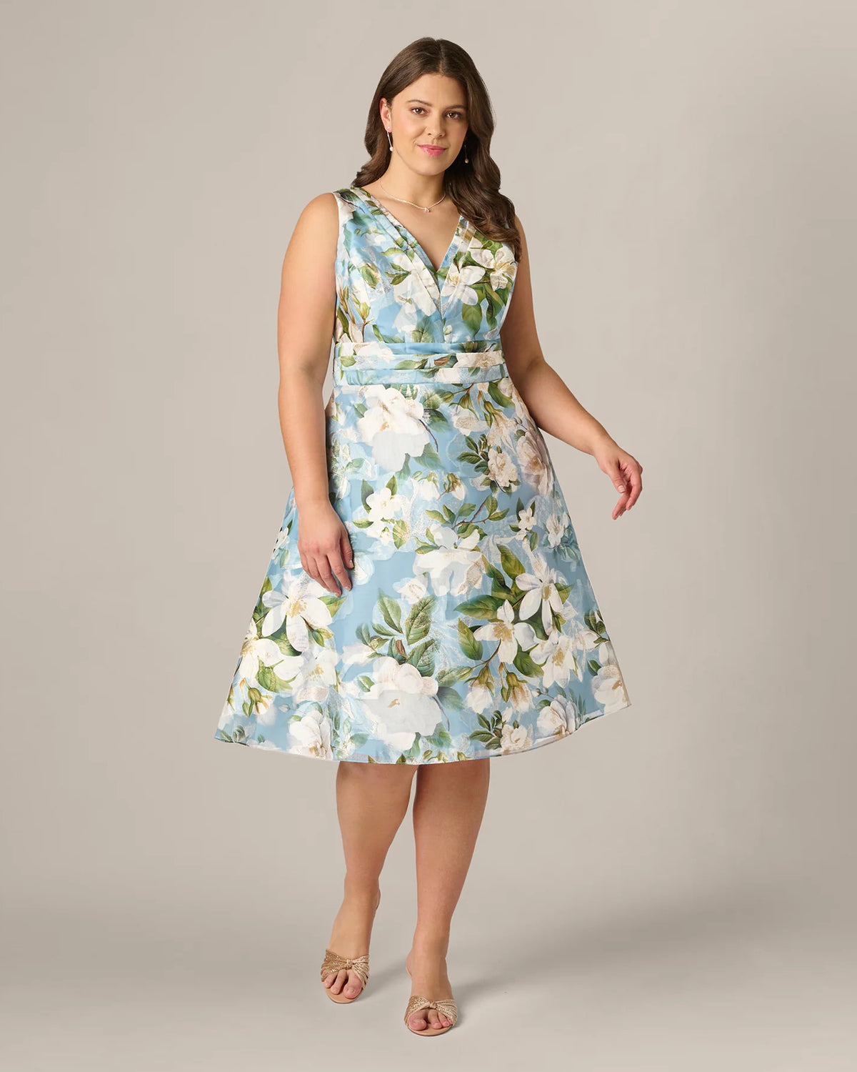 a-line midi mother of the bride dress - image 6