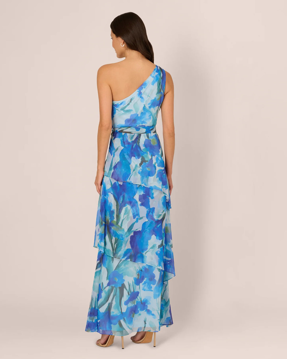 one-shoulder a-line maxi mother of the bride dress - image 6