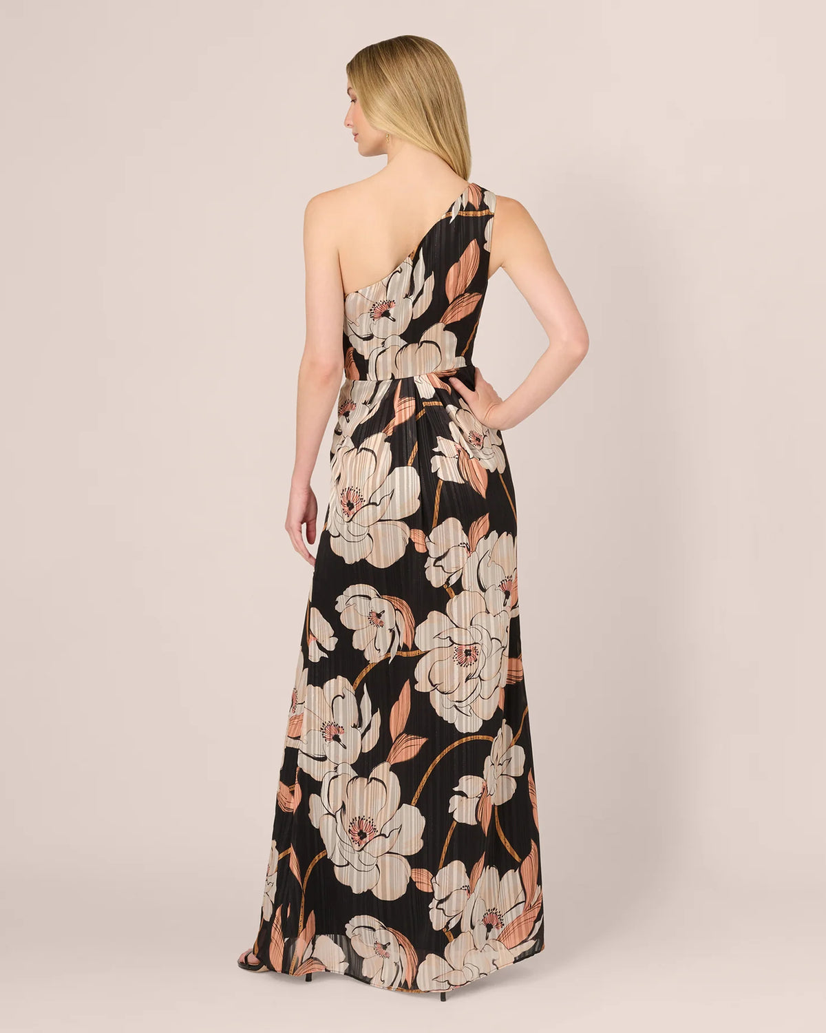 one-shoulder a-line maxi mother of the bride dress - image 6