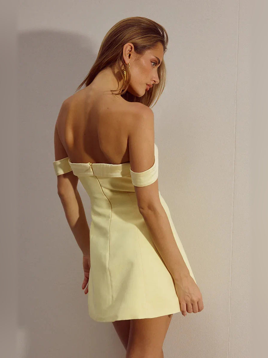 Light Pink mini homecoming dress, alternate view showing the full-length profile