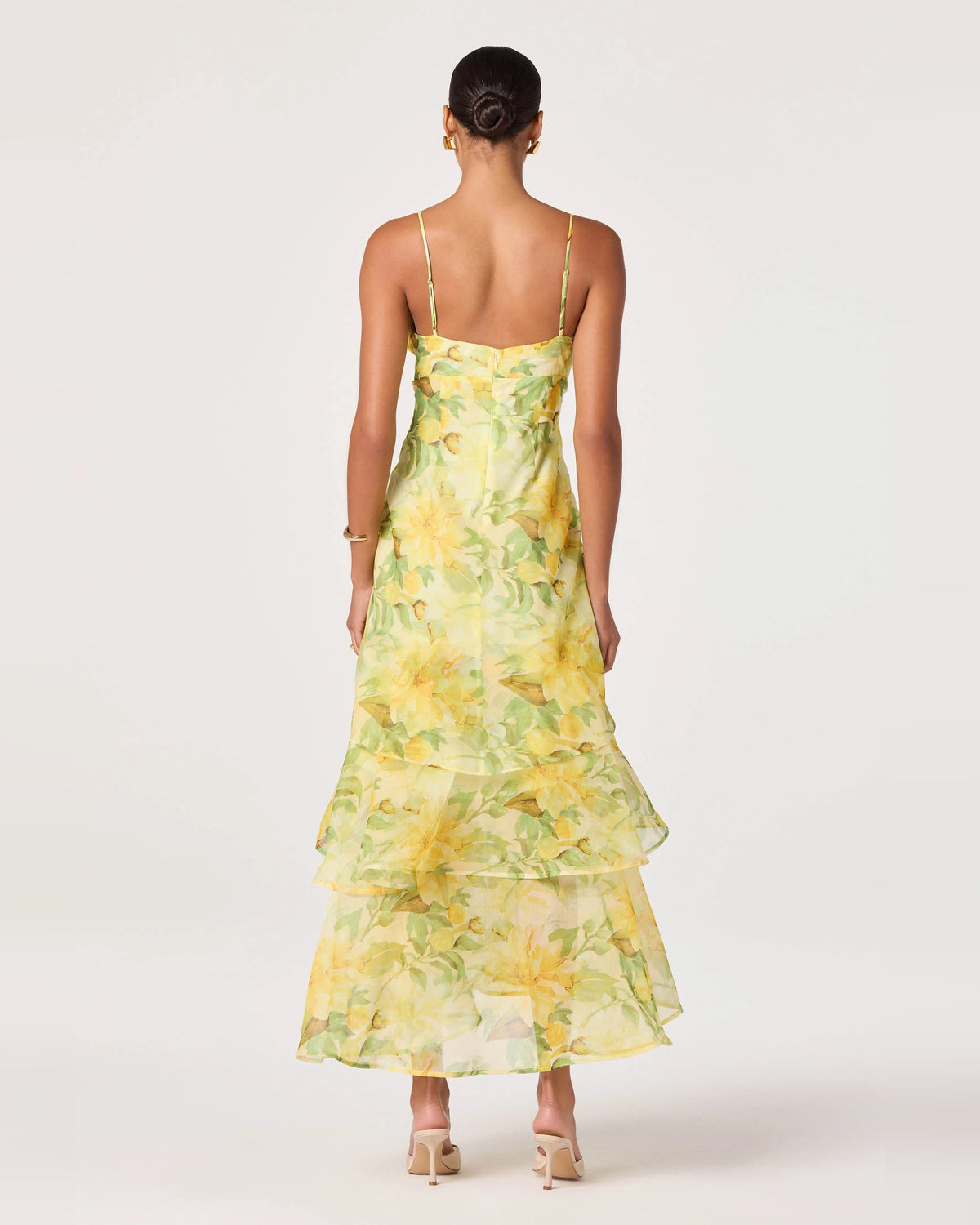 spaghetti strap a-line maxi homecoming dress - image 6