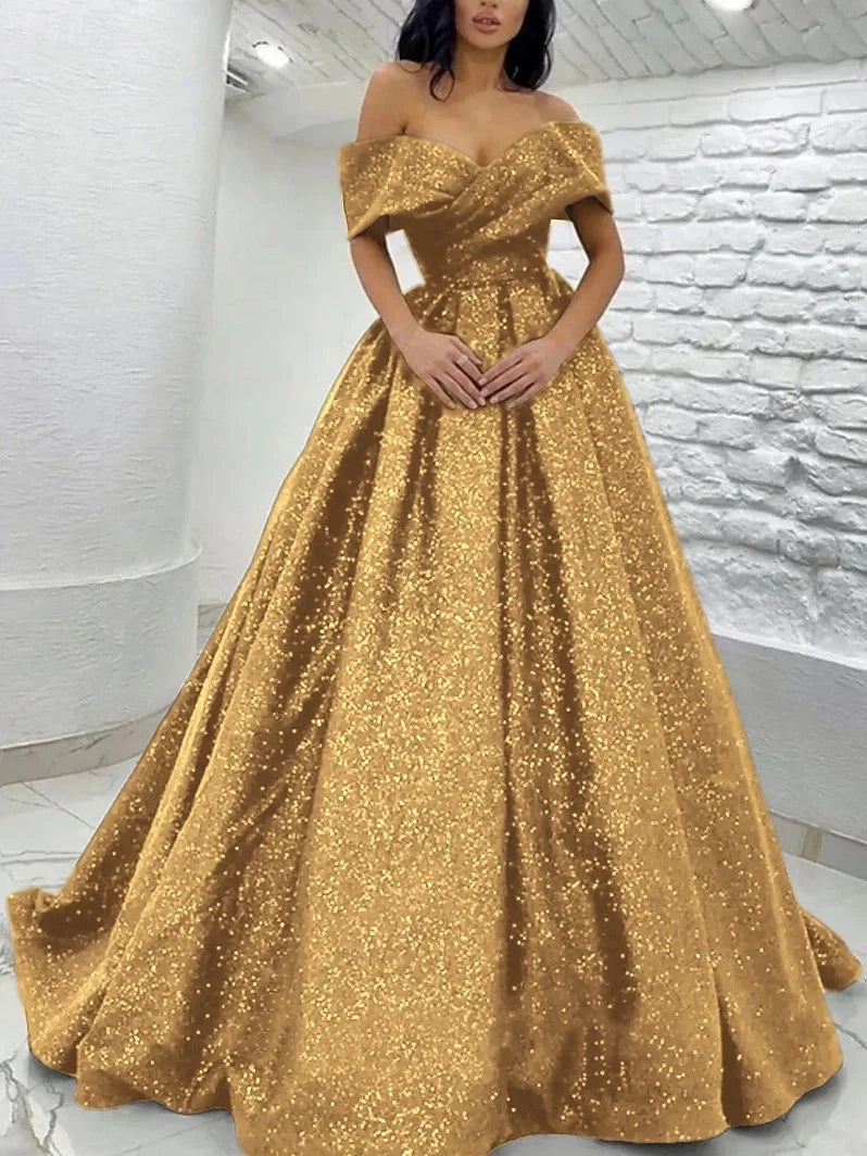 Red floor-length prom dress, alternate view showing the full-length profile
