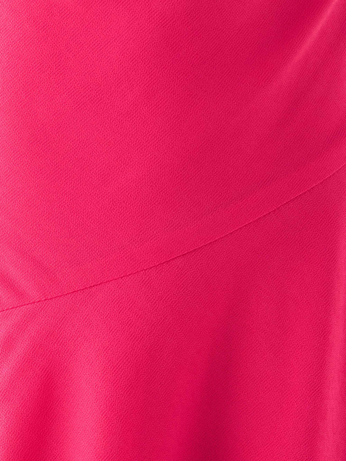 Fuchsia midi formal dress with beading, alternate view showing the hem