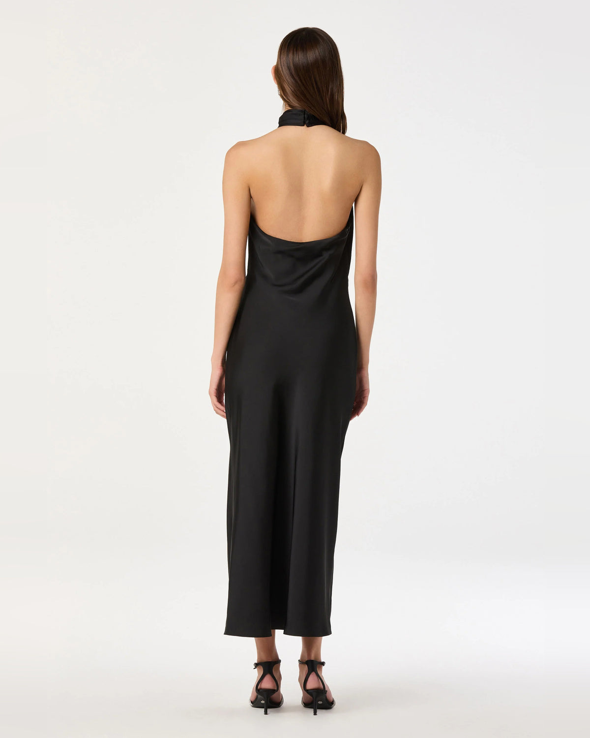 halter neck a-line maxi formal dress - image 6