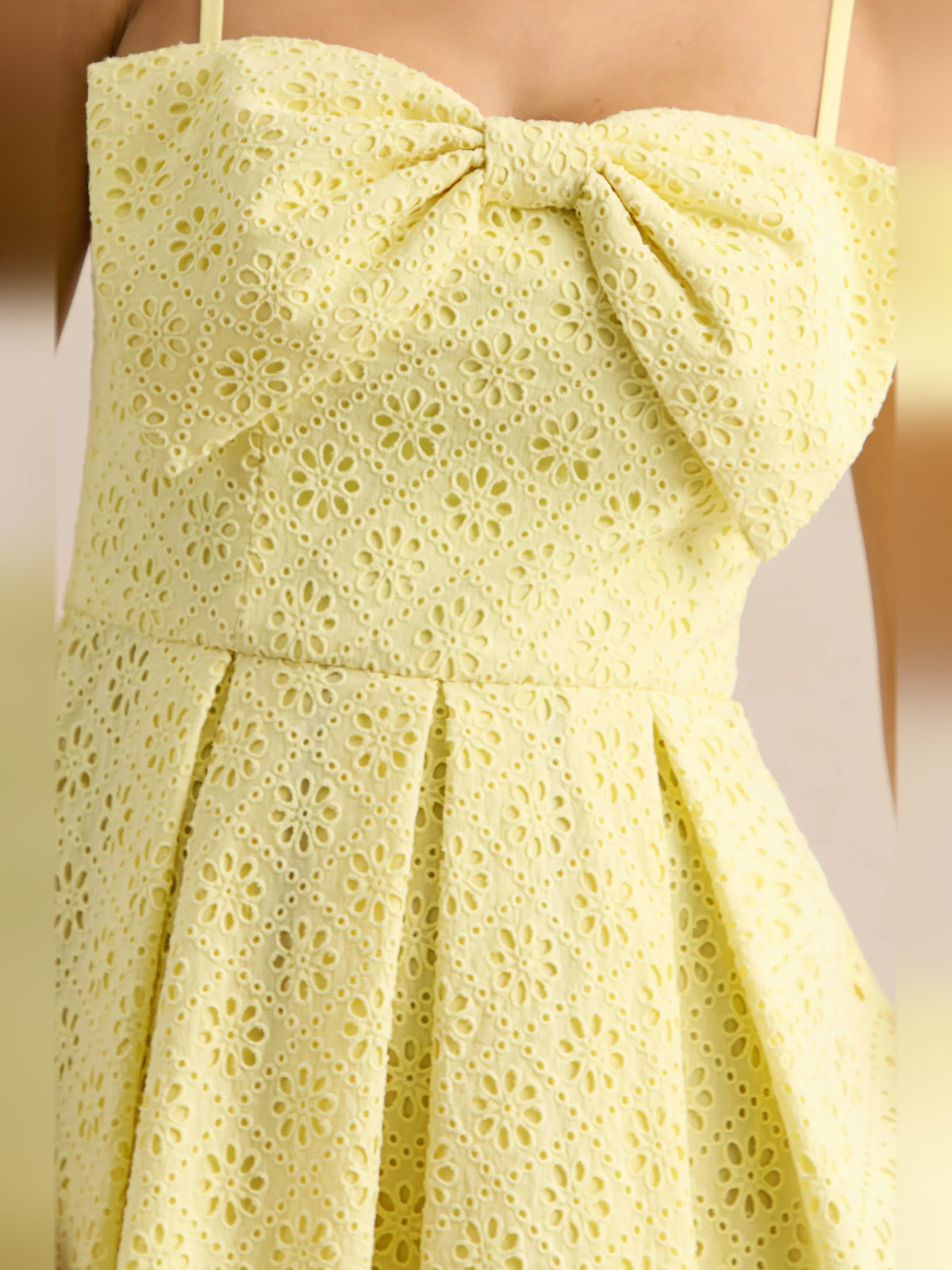 Lemon mini homecoming dress, alternate view showing the full-length profile