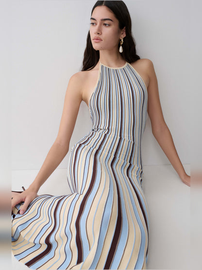Chocolate midi formal dress, alternate view showing the hem