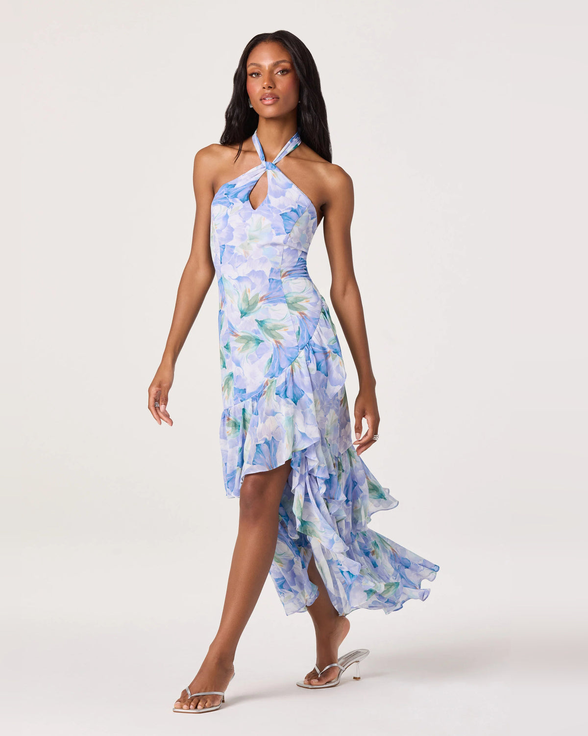 halter neck a-line high-low homecoming dress - image 6
