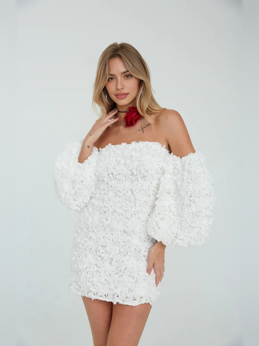 Light Pink mini homecoming dress, alternate view showing the full-length profile