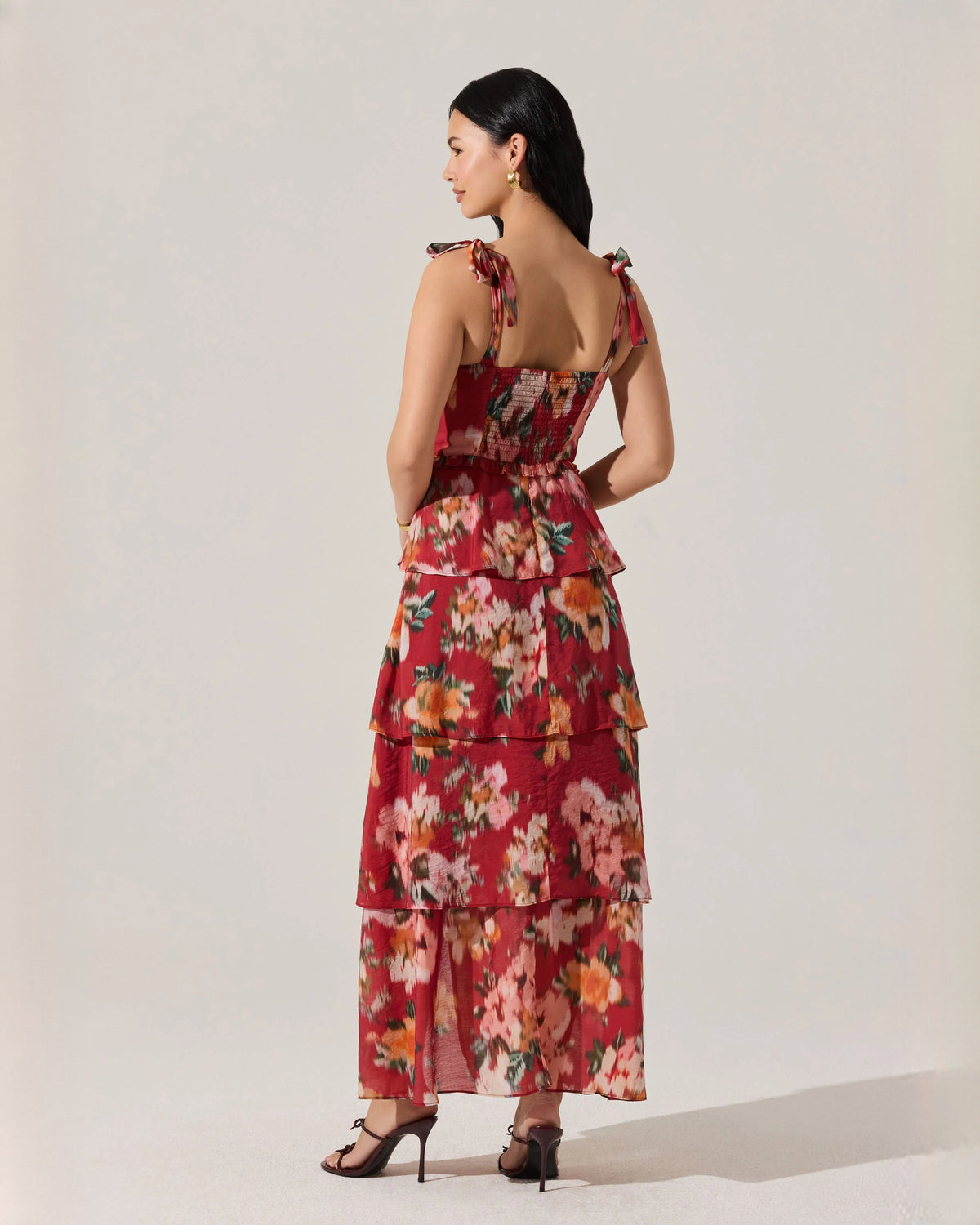 sweetheart chiffon a-line maxi bridesmaid dress - image 6