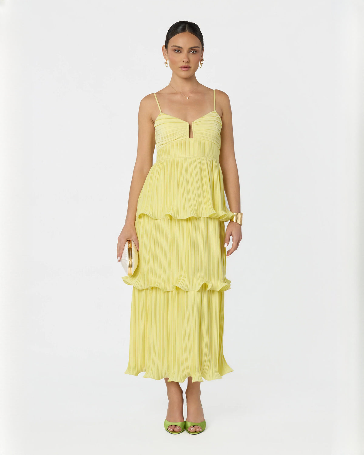 sleeveless chiffon a-line maxi bridesmaid dress - image 6