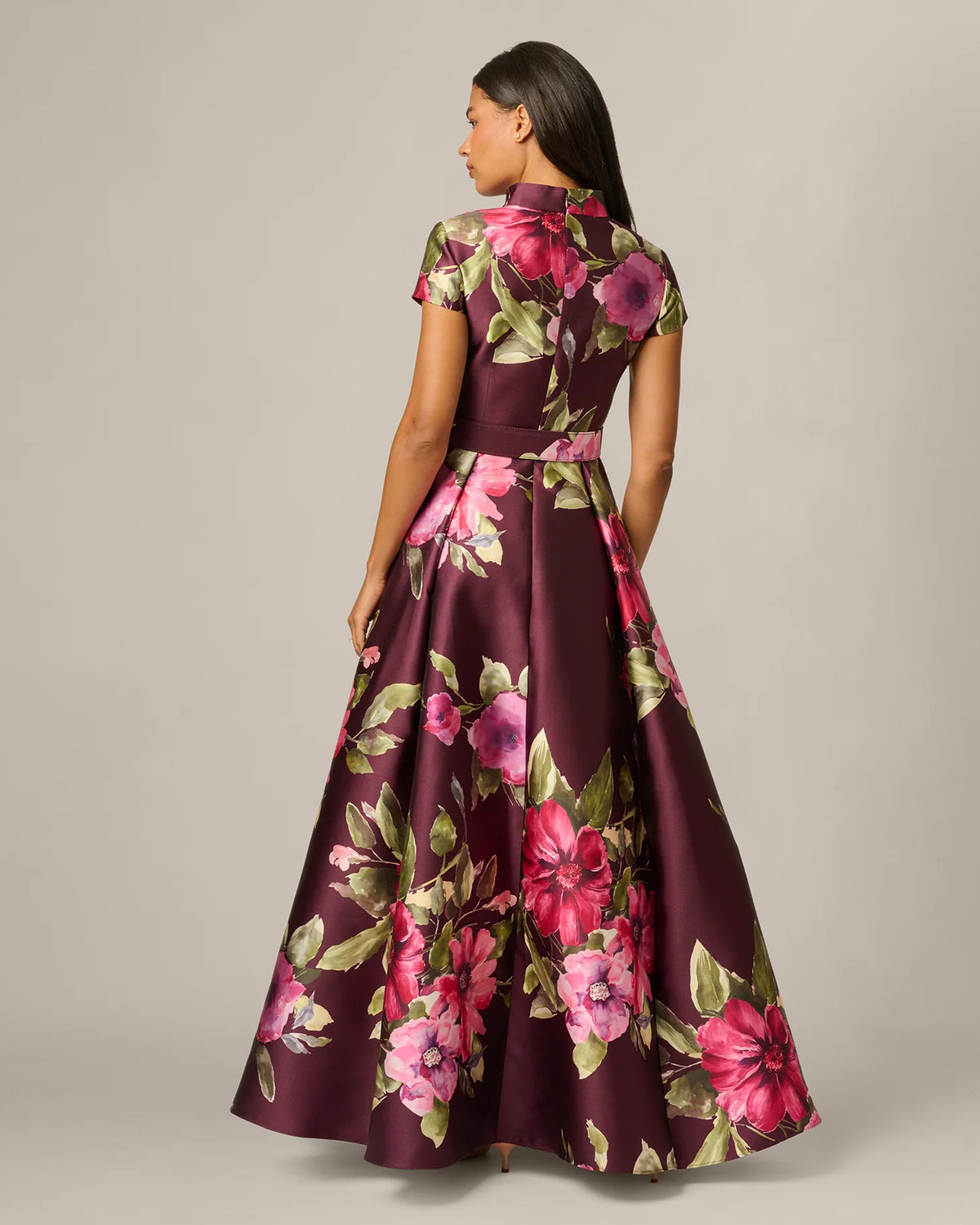 spaghetti strap a-line maxi mother of the bride dress - image 6