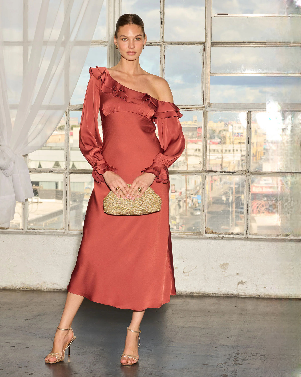 off-shoulder a-line maxi formal dress - image 6