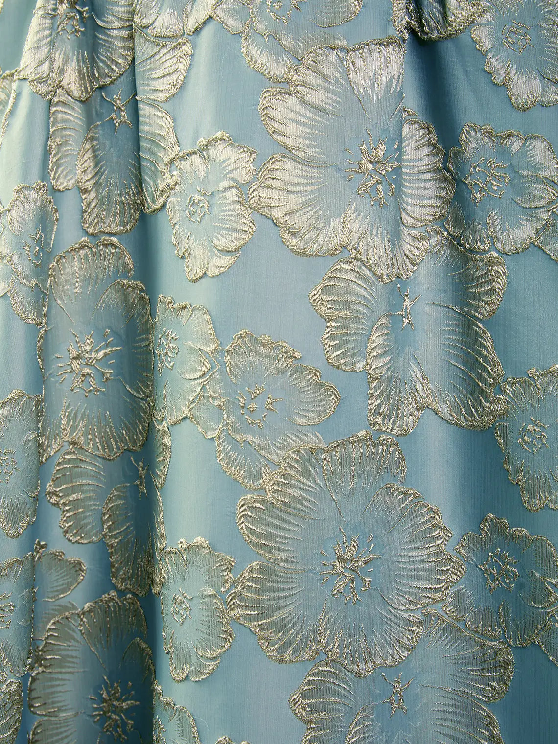 As Picture a-line floor-length formal dress with corset-style bodice, alternate view showing the hem