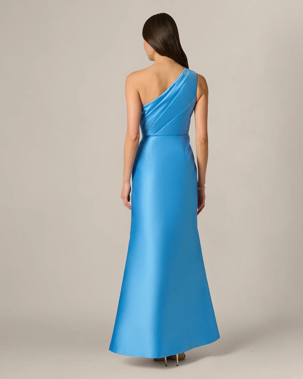 one-shoulder a-line maxi mother of the bride dress - image 6