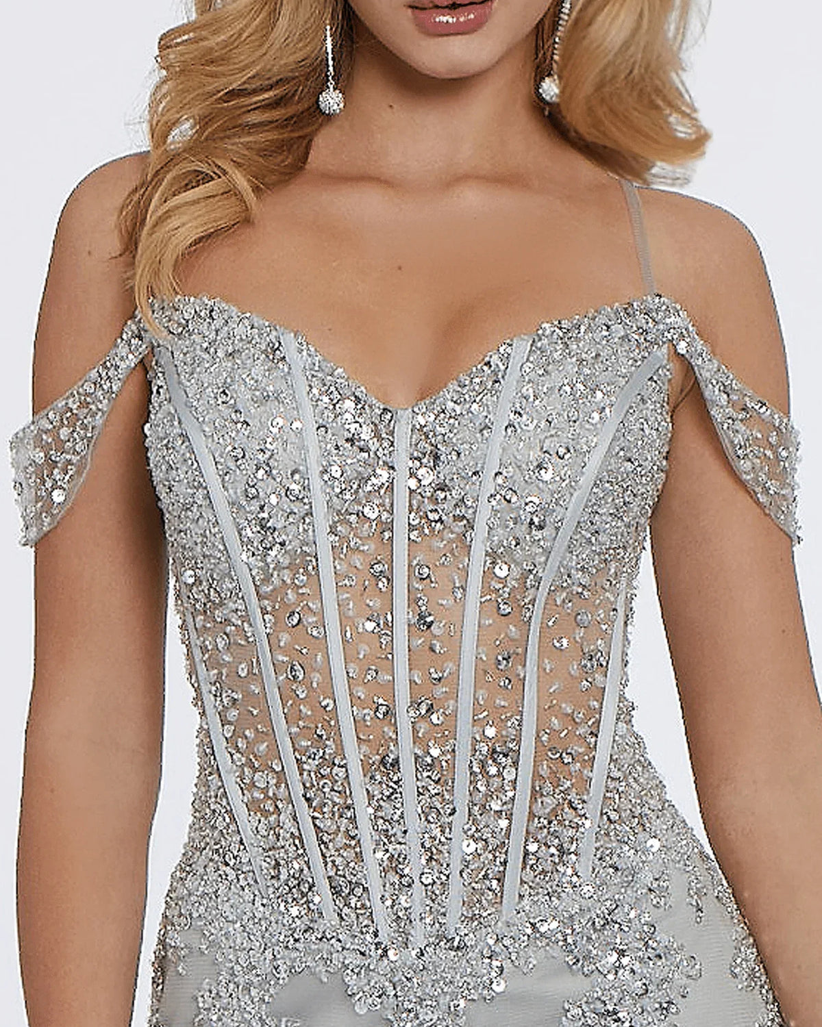 off shoulder mermaid floor-length prom dress - image 6