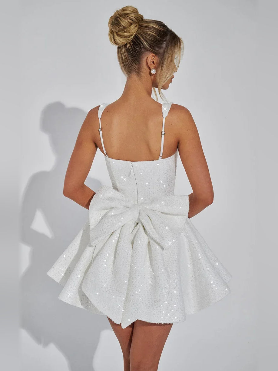 Blush Pink mini homecoming dress, alternate view showing the full-length profile