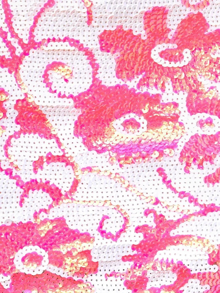 Pink mini homecoming dress, alternate view showing the full-length profile