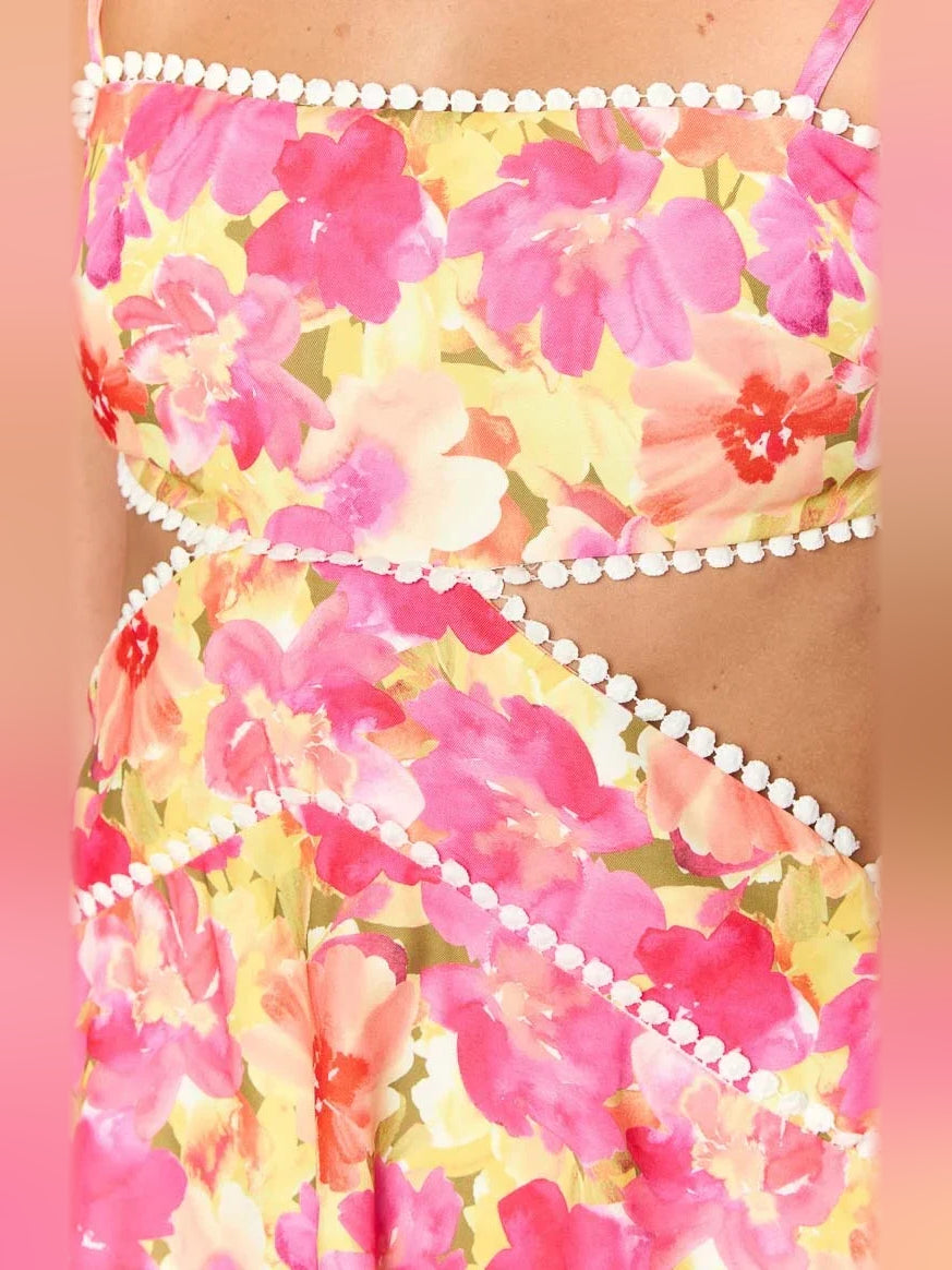 Light Pink mini homecoming dress, alternate view showing the full-length profile