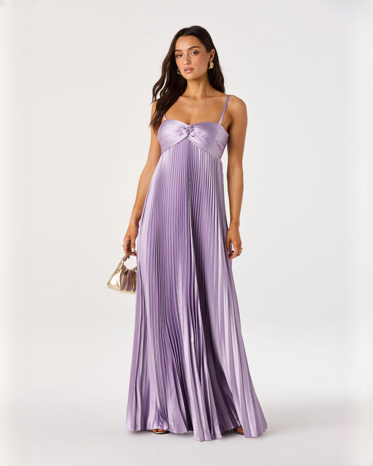 strapless chiffon a-line maxi bridesmaid dress - image 6