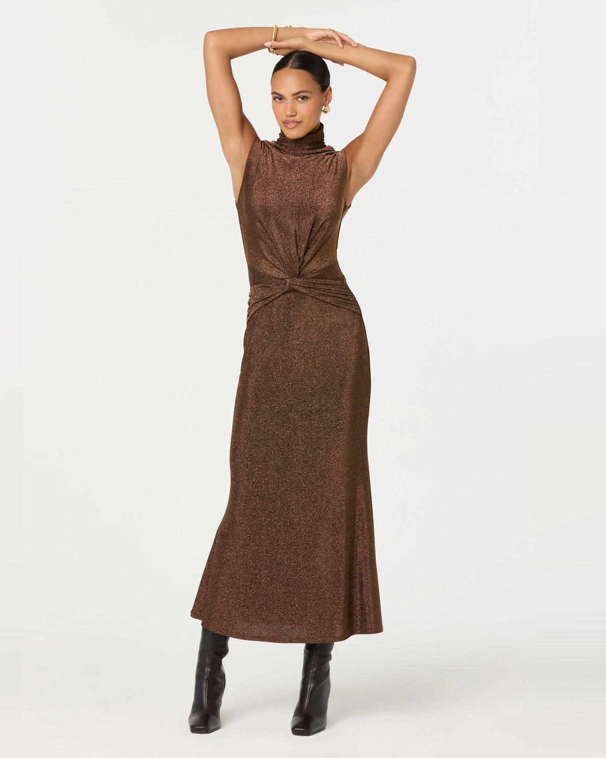 spaghetti strap a-line maxi formal dress - image 6