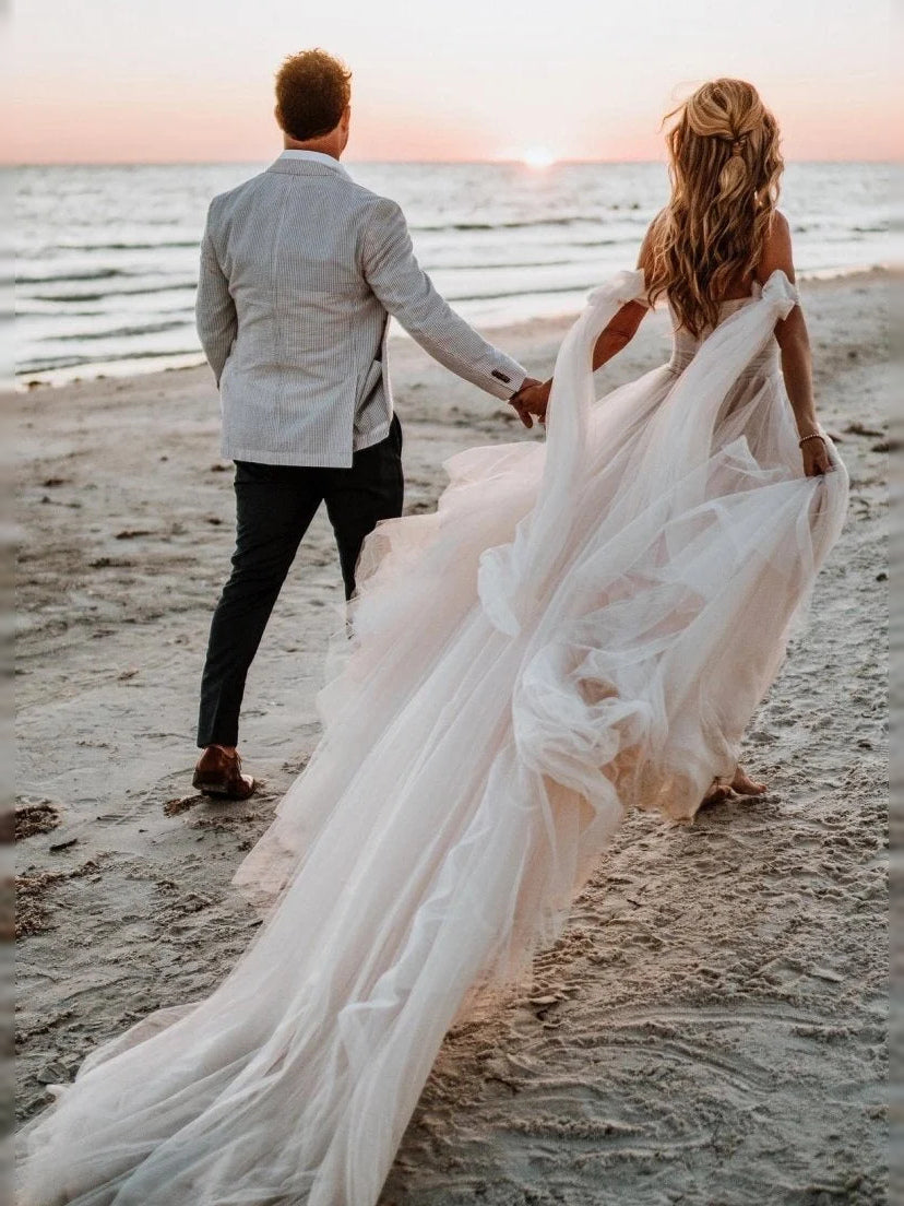 Champagne floor-length prom dress, alternate view showing the full-length profile