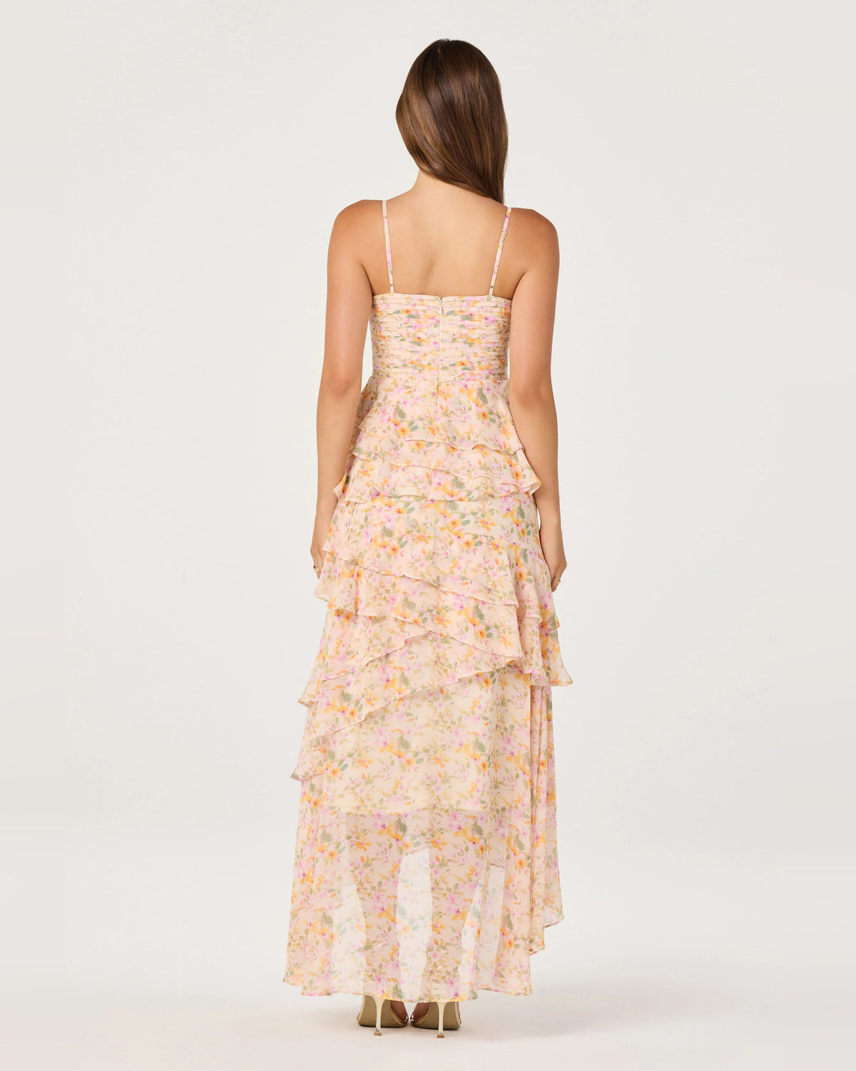 spaghetti strap a-line maxi homecoming dress - image 6