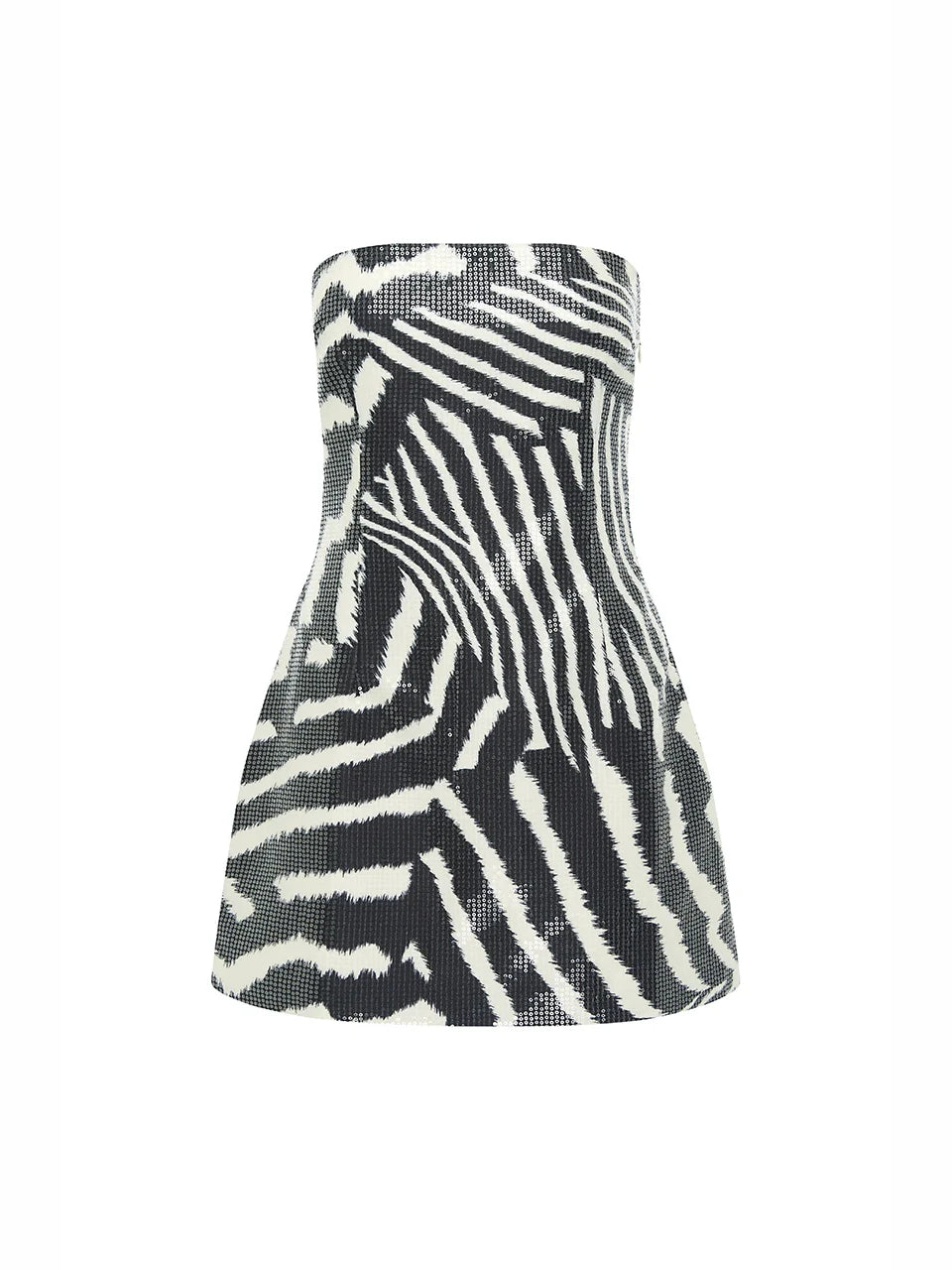 BLACK mini homecoming dress, alternate view showing the full-length profile