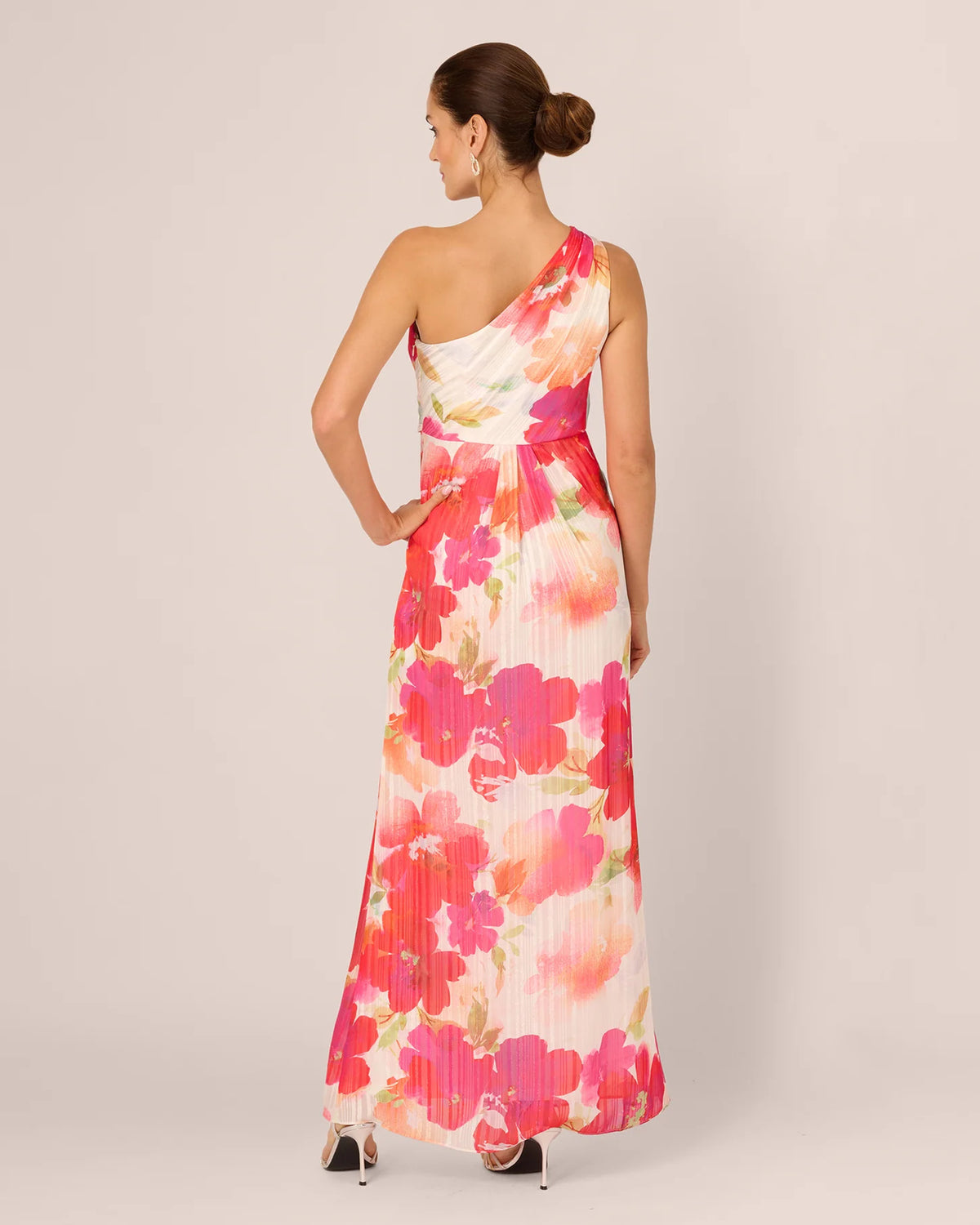 one-shoulder a-line maxi mother of the bride dress - image 6