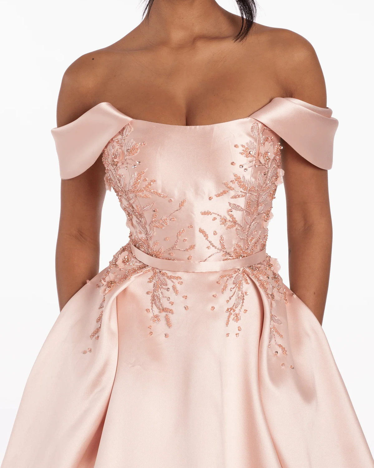 off shoulder ball-gown floor-length prom dress - image 6
