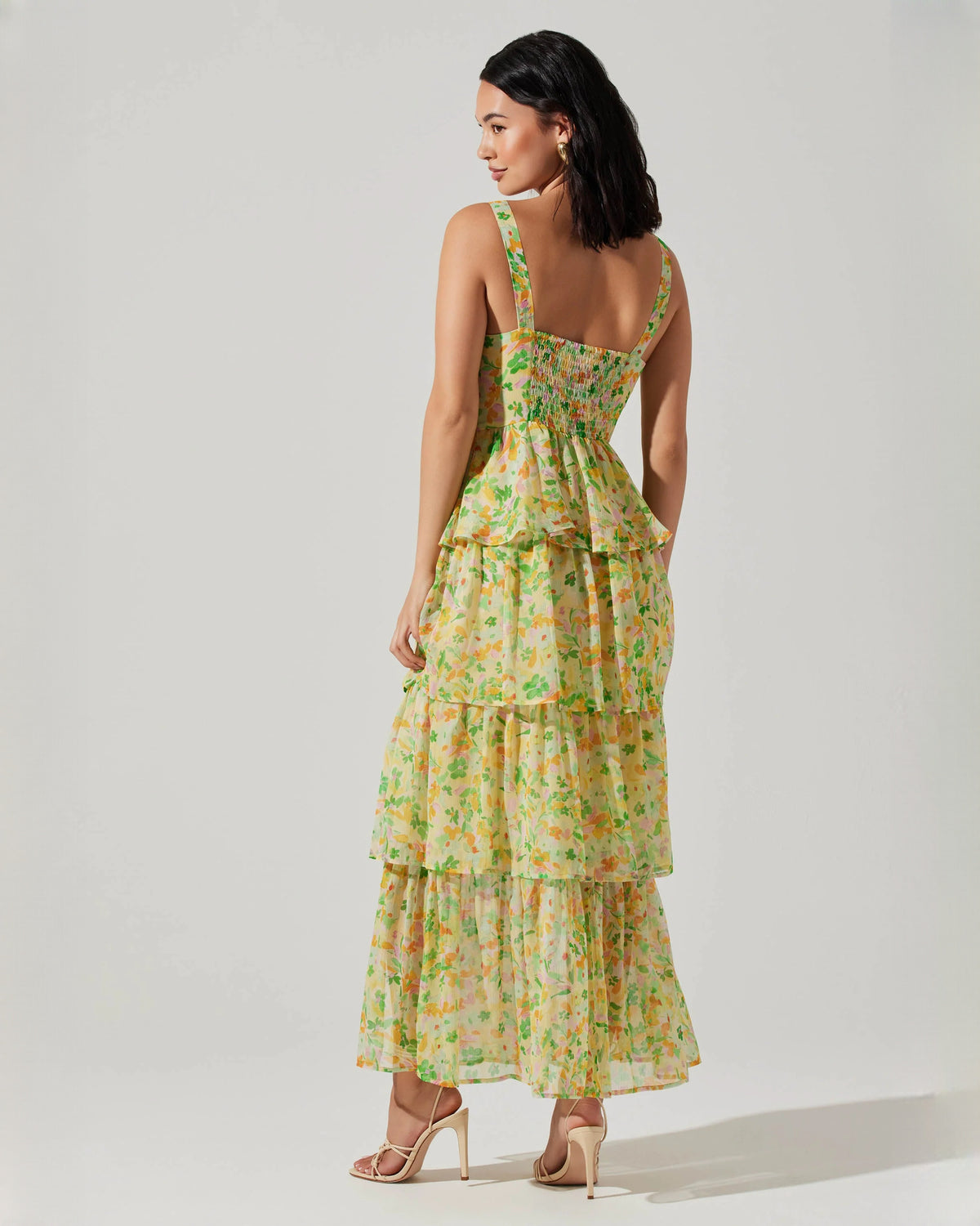 sleeveless chiffon a-line maxi bridesmaid dress - image 6