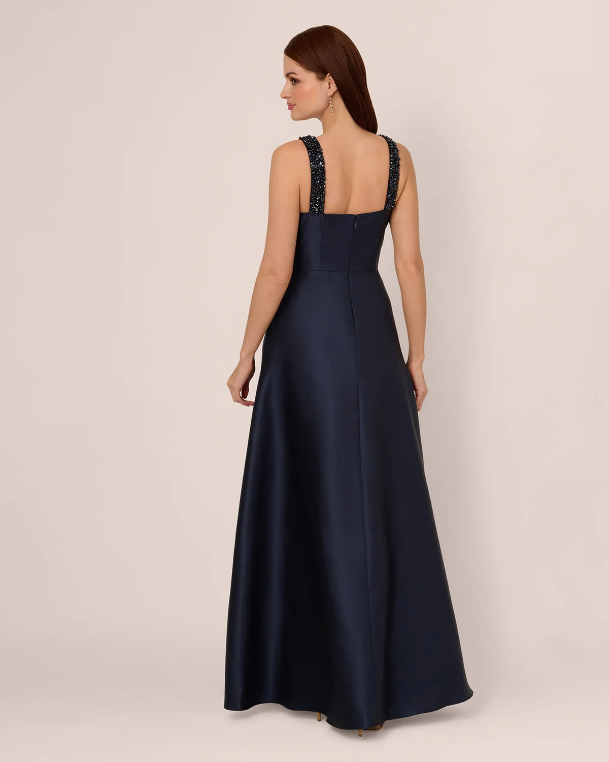 sleeveless fit-and-flare maxi mother of the bride dress - image 6